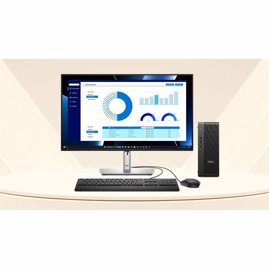 Alt View 5. Dell - Dell Pro Max FCM2250 Desktop Computer - Intel Core Ultra 7 265 - vPro Technology - 16 GB - 512 GB SSD - Micro PC - Black - Black.