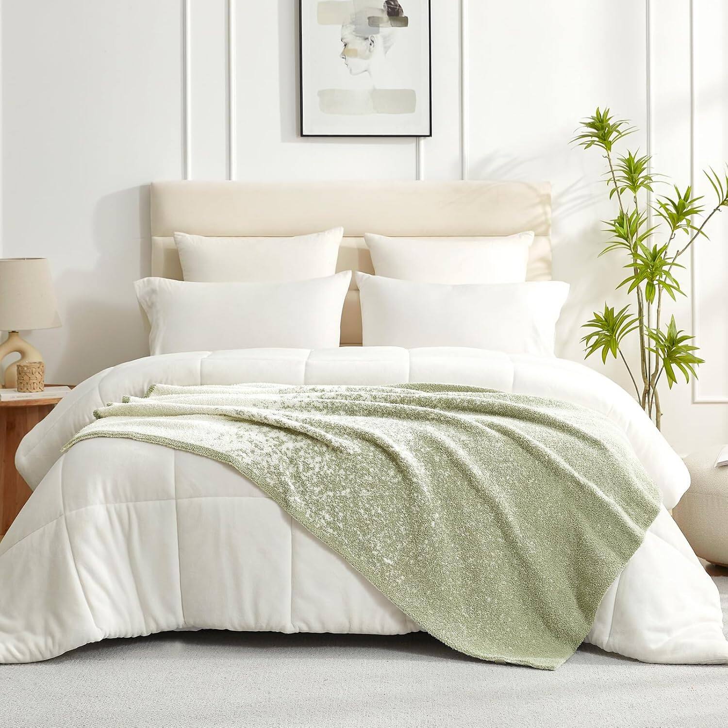 color:OmbreSageGreen+size:Twin(60"x80")