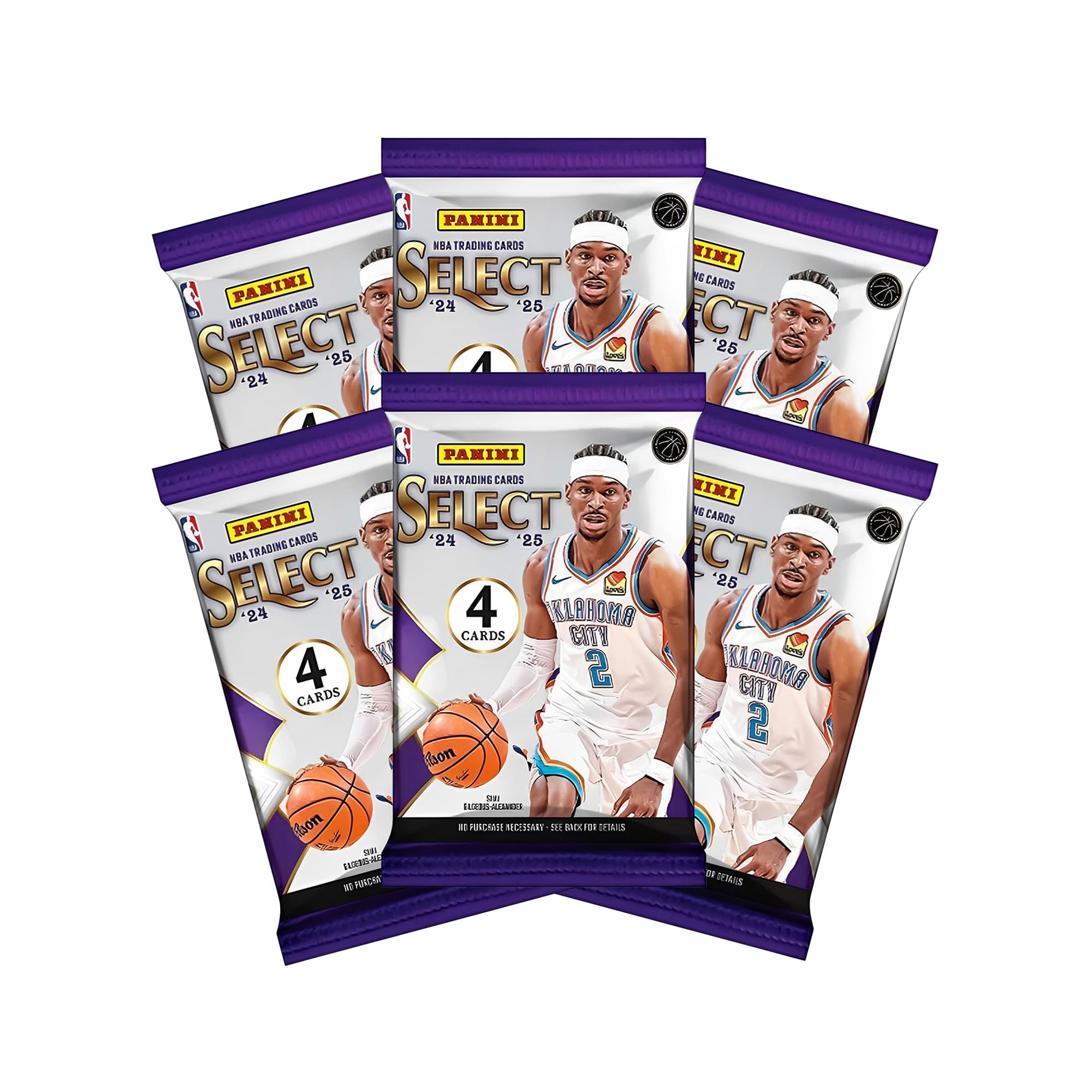PANINI NBA TRADING CARDS SELECT '24 '25  
4 CARDS  
OKLAHOMA CITY  
2  
Zion Williamson  
Ellis Anderson  
Oklahoma City  
No Purchase Necessary