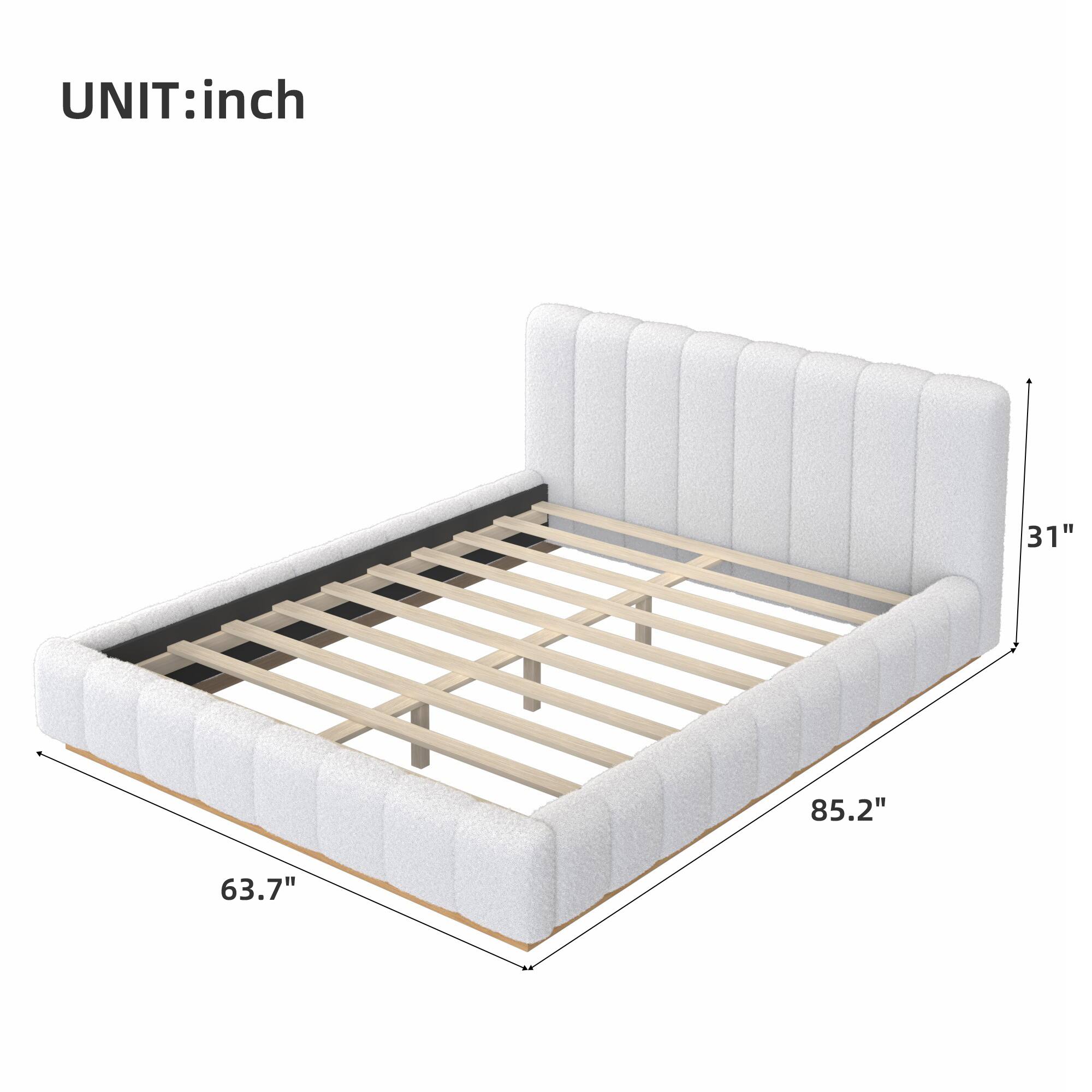 UNIT: inch  
31"  
85.2"  
63.7"
