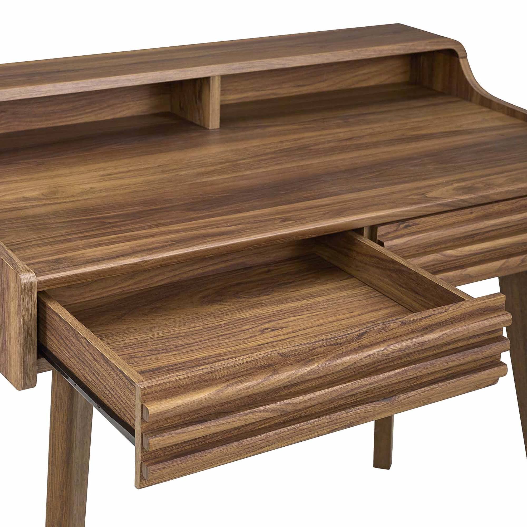 Alt View 5. Modway - Render Writing Desk by Modway - Walnut.