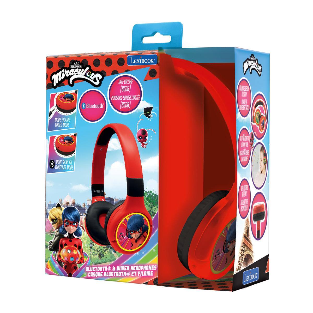 LEXIBOOK ZAG HORILE Minaeueus SAFE VILONE (8508) PUSSANCE CESONOREUMTE SUNORE LUMTE  
Bluetooth (8508) - M LERO T2  
MODE FILAIRE WIRED MUDE MODE SANS FAL WIRELESS WODE  
l SEX E MAEE IOHE  
ET EXTEE BLUETOOTH i WIRED HEADPHONES CASQUE BLUETOOTH ET FILAIRE  
LExBOOK