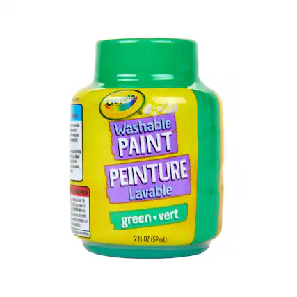 Crayola Washable Paint
Peinture Lavable
Green - Vert
2 FL OZ (59 mL)