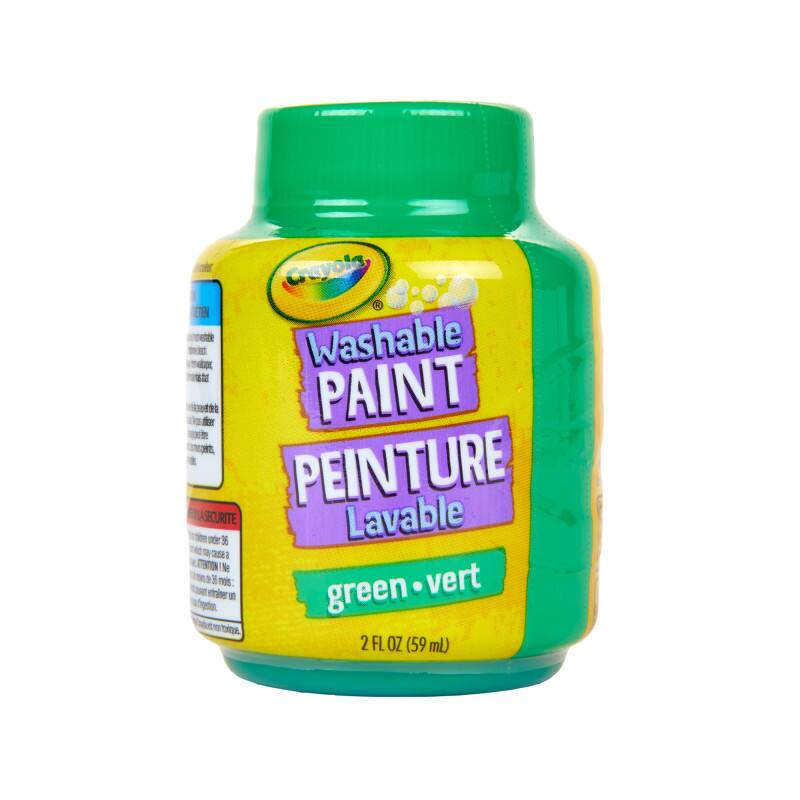 Crayola Washable Paint  
Peinture Lavable  
Green - Vert  
2 FL OZ (59 mL)