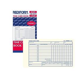 Rediform - Weekly Time Card Pad, 100 Cards/Pad (4K409) - Manila