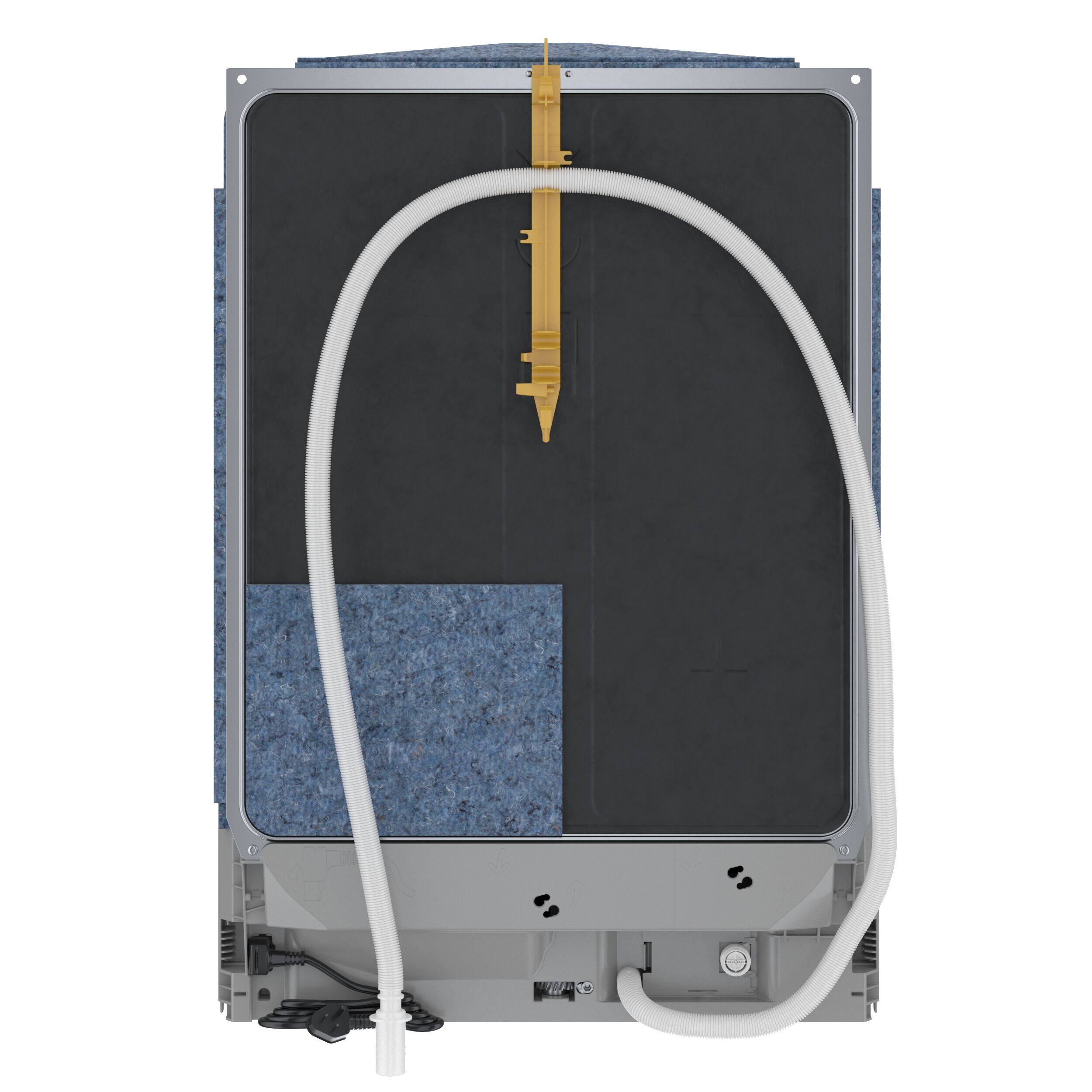 Back. Bosch - 800 Series Top Control Smart Built-In Dishwasher with 3rd Rack and Pocket Handle, 42 dBA - Stainless Steel.