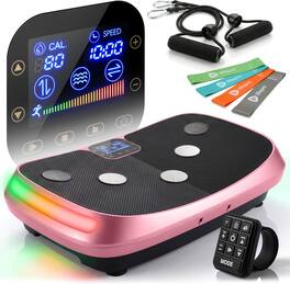 LifePro - Rumblex 4D Vibration Plate Triple Motor Whole Body Platform for Fitness, Recovery & Weight Loss - Pink