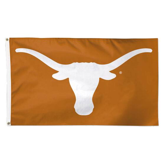 Front. Fanatics Unlabeled - Texas Longhorns Deluxe 3' x 5' Flag - Multicolor.