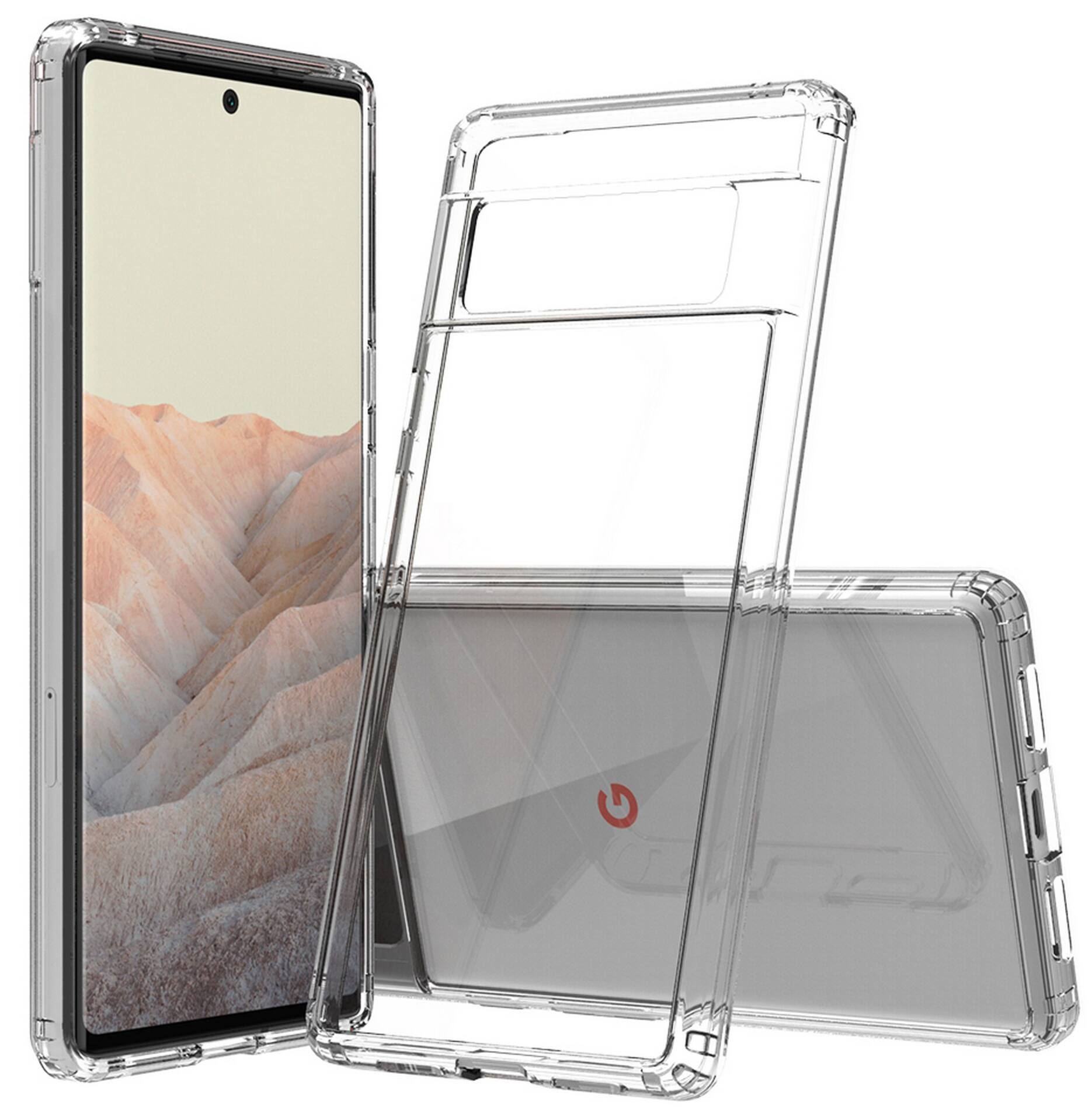Front. Nakedcellphone - Clear Case for Google Pixel 6 Pro - Clear.