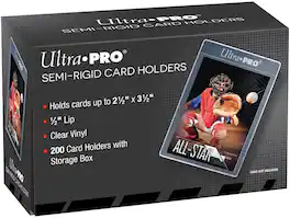 Ultra PRO - 1/2" Lip Semi-Rigid Card Holders (200 count) for Standard Size Cards