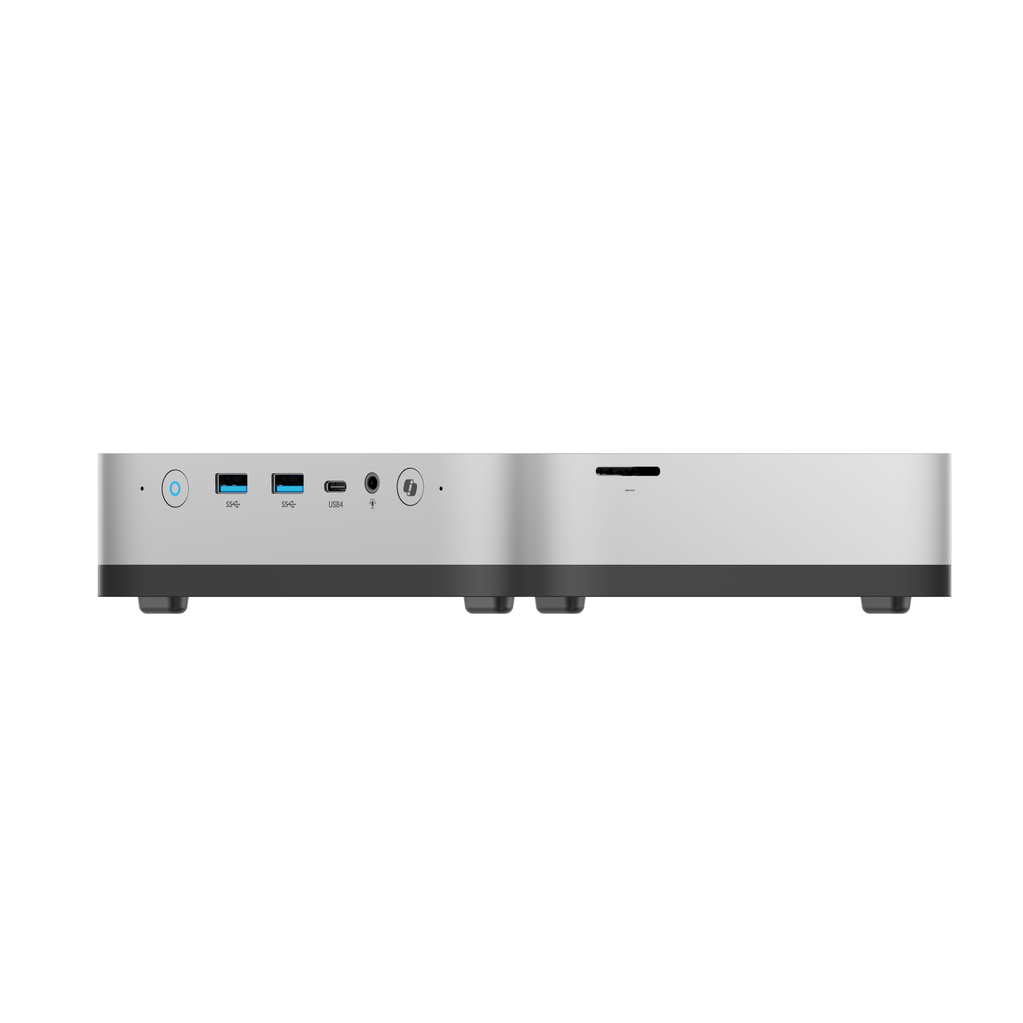 Alt View 6. Minisforum - AI X1 Pro-370 Mini PC, 32GB RAM + 1TB SSD, AMD Ryzen AI 9 HX 370, AMD Radeon 890M, DP 2.0, OCuLink, Copilot AI - Silver.