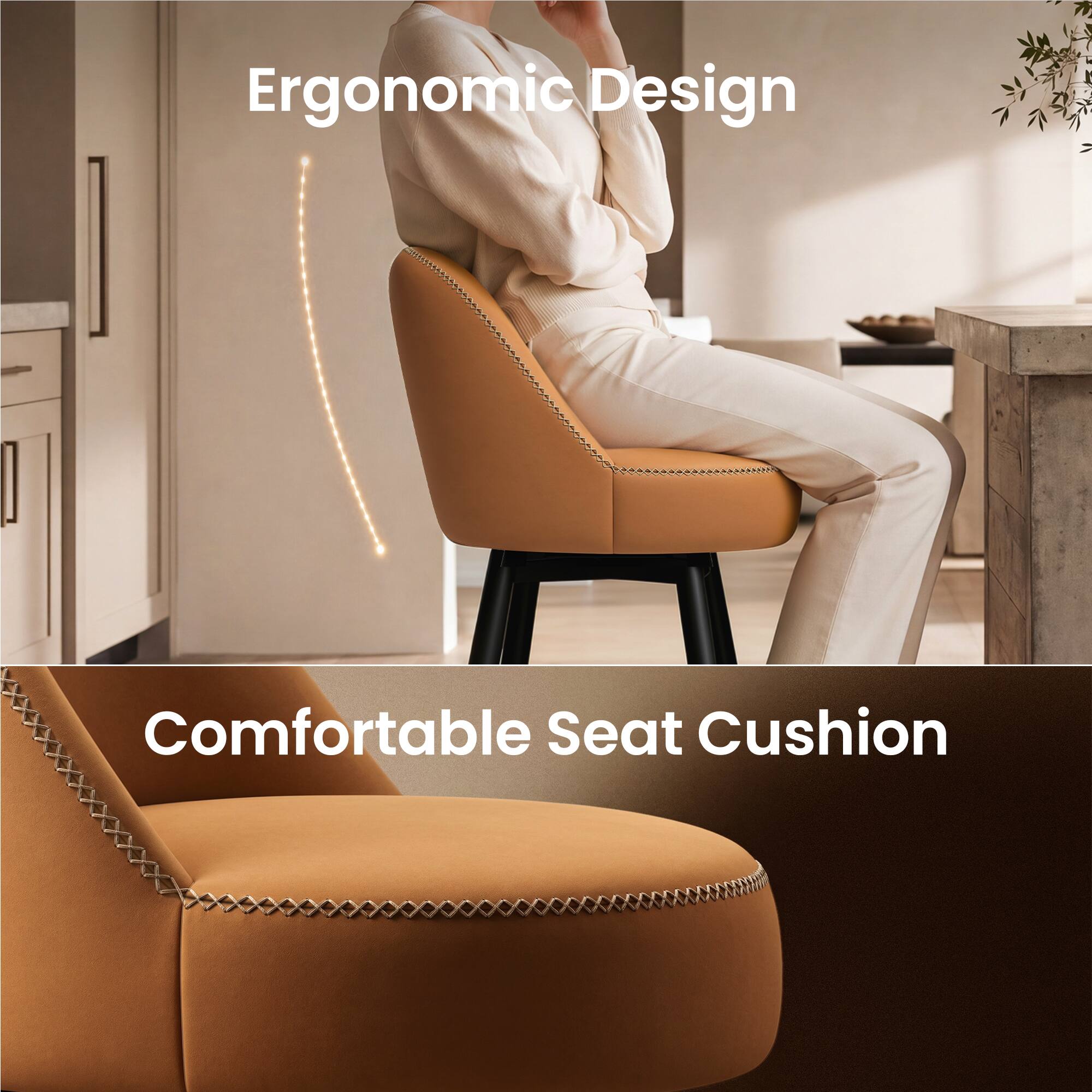 Ergonomic Design  
Comfortable Seat Cushion