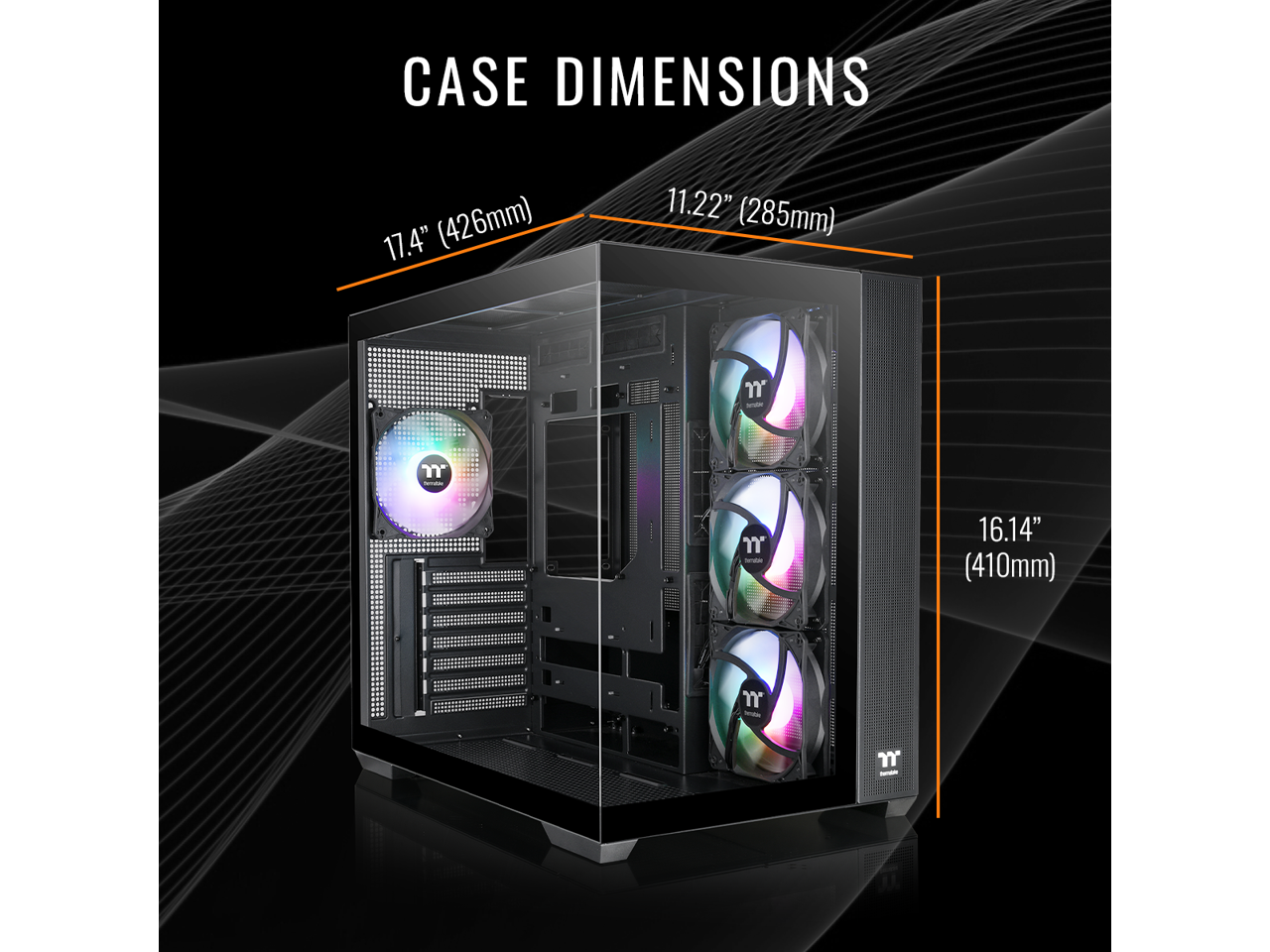 CASE DIMENSIONS  
17.4" (426mm)  
11.22" (285mm)  
16.14" (410mm)