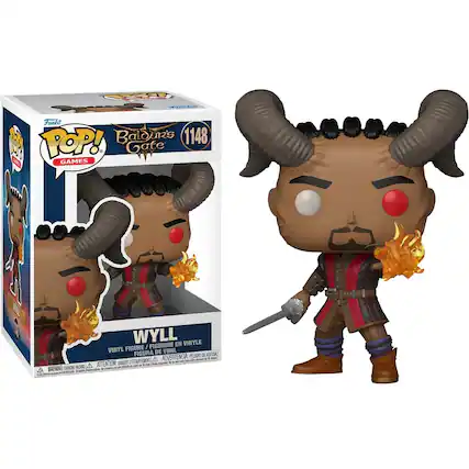Funko POP! Games Balduin's Gate 1148
Wyll
Vinyl Figure / Figurine en Vinyle / Figura de Vinil / Figura de Vinil
Pelgro de Asfixia / Etoffement / Asfixia / Suffocation
Warning: Choking Hazard - Small parts. Not for children under 3 years.
Attention: Danger de suffocation - Petite pièce. Ne convient pas aux enfants de moins de 3 ans.