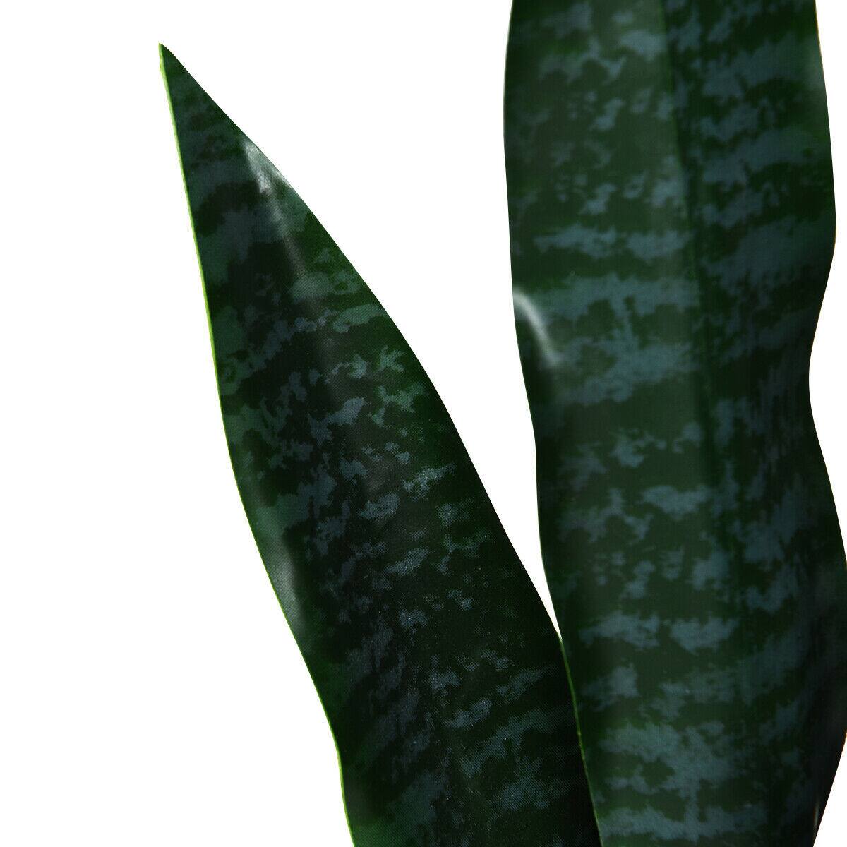 Alt View 9. Gymax - Gymax Artificial Fake Plant 35.5" Fake Sansevieria Indoor-Outdoor Decoration Green - Green.