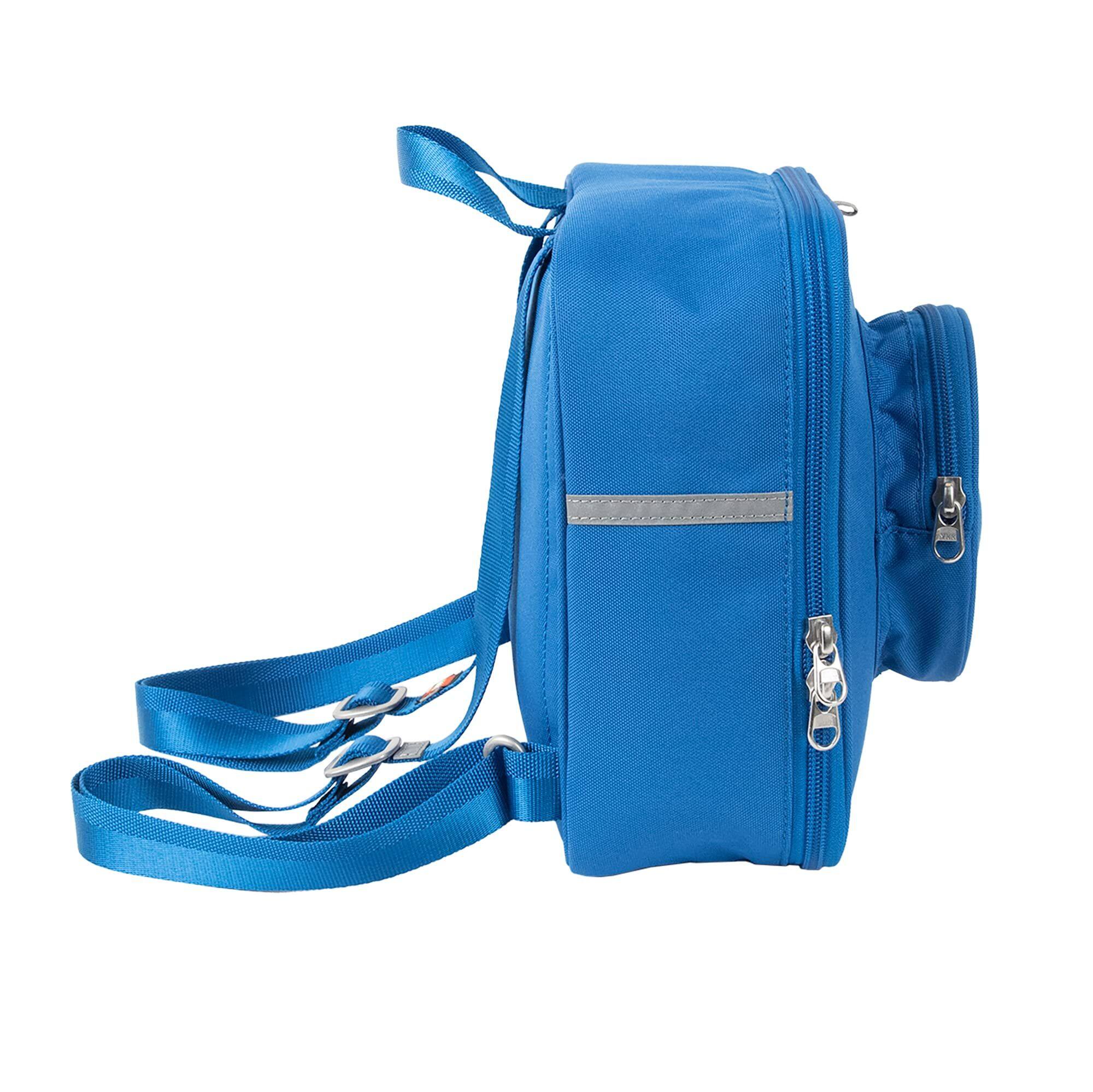Left. Haiku - LEGO Small Brick Backpack - Blue.