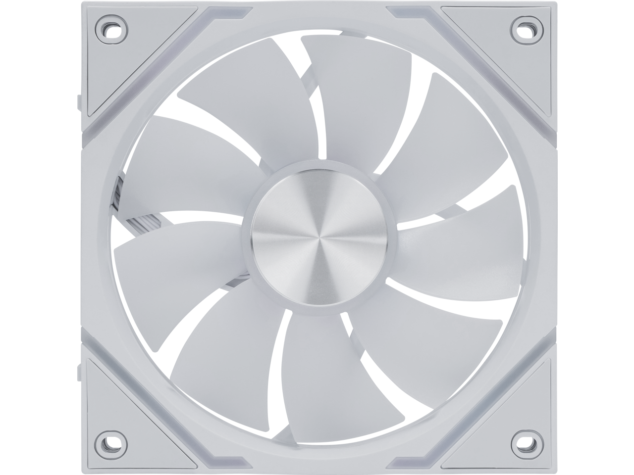 Alt View 4. MSI - MSI MPG EZ120R White 3x ARGB Fan, Magnetic, Mystic Sync, Fluid Bearing - White.