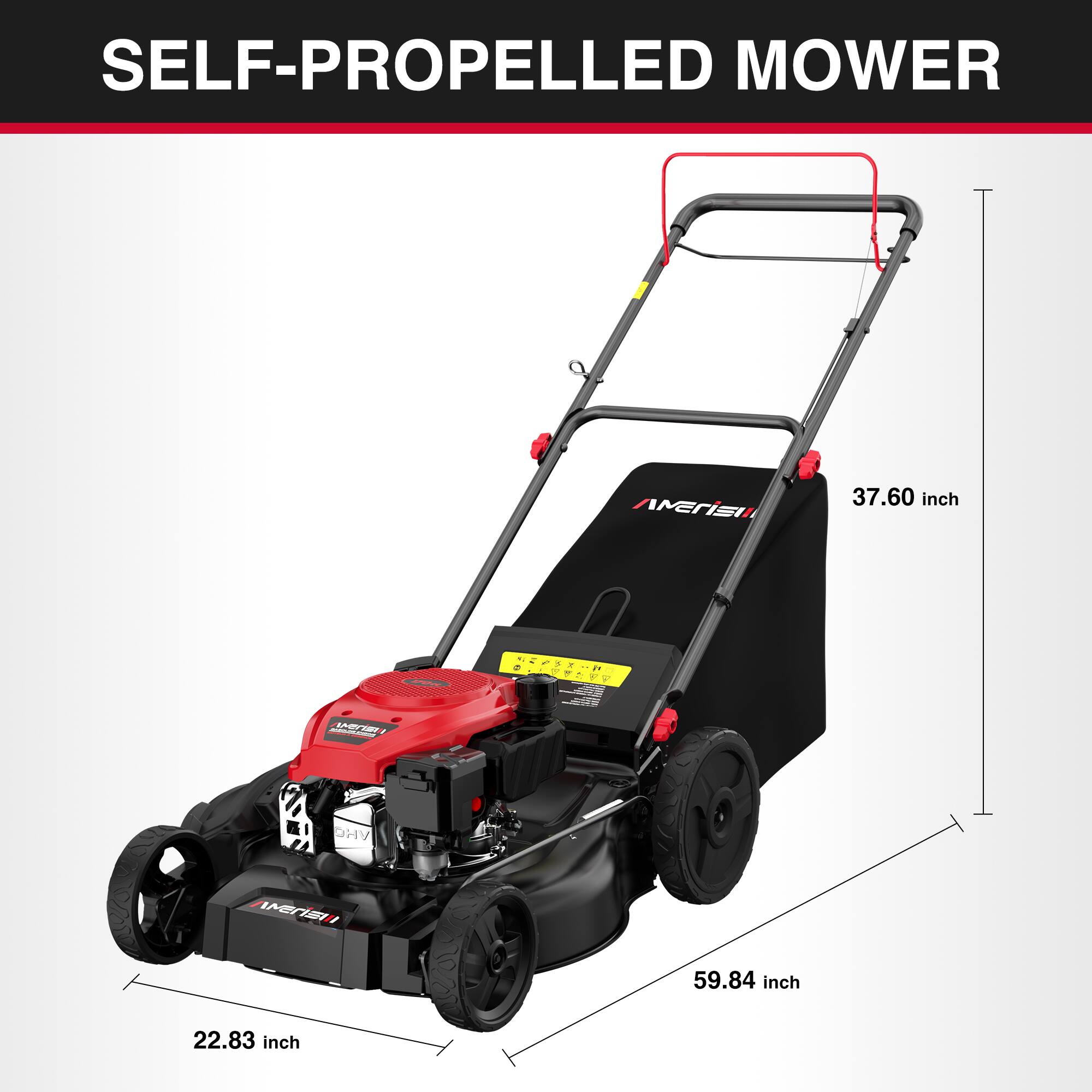 SELF-PROPELLED MOWER  
Mensi  
37.60 inch  
59.84 inch  
22.83 inch