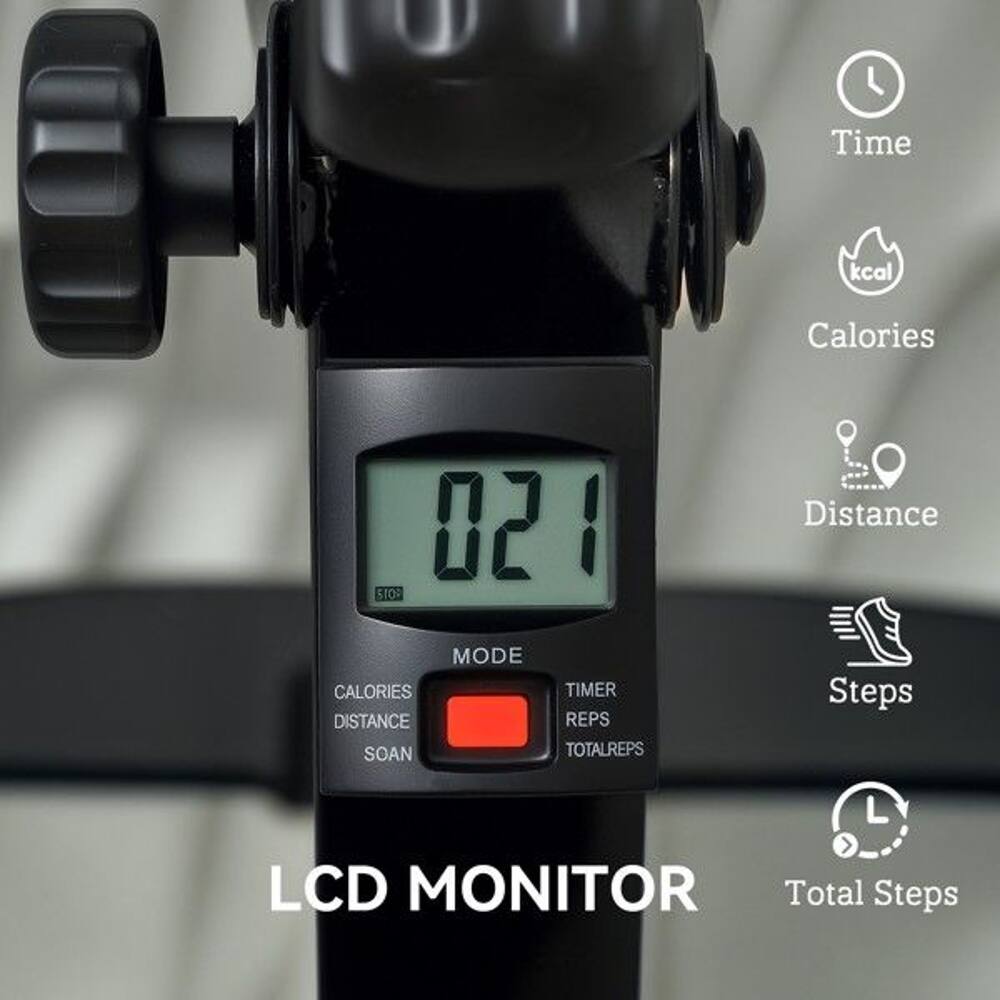 Time  
kcal  
Calories  
Distance  
Steps  
LCD MONITOR  
Total Steps