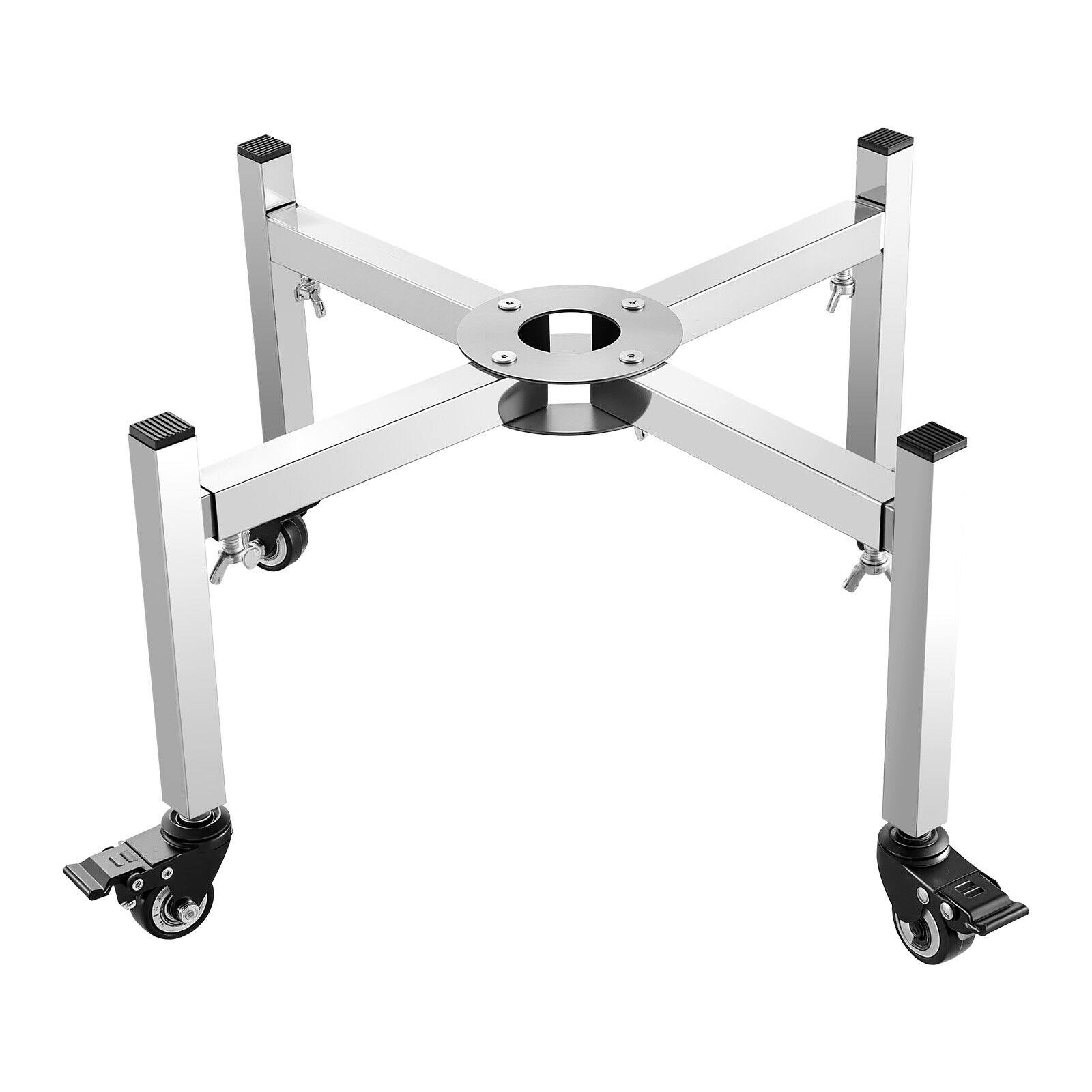 Alt View 9. Glintex - Fire Pit Stand Adjustable 15–27 Inch with Casters, Stainless Steel Outdoor Firepit Holder for Bonfire & Camping.