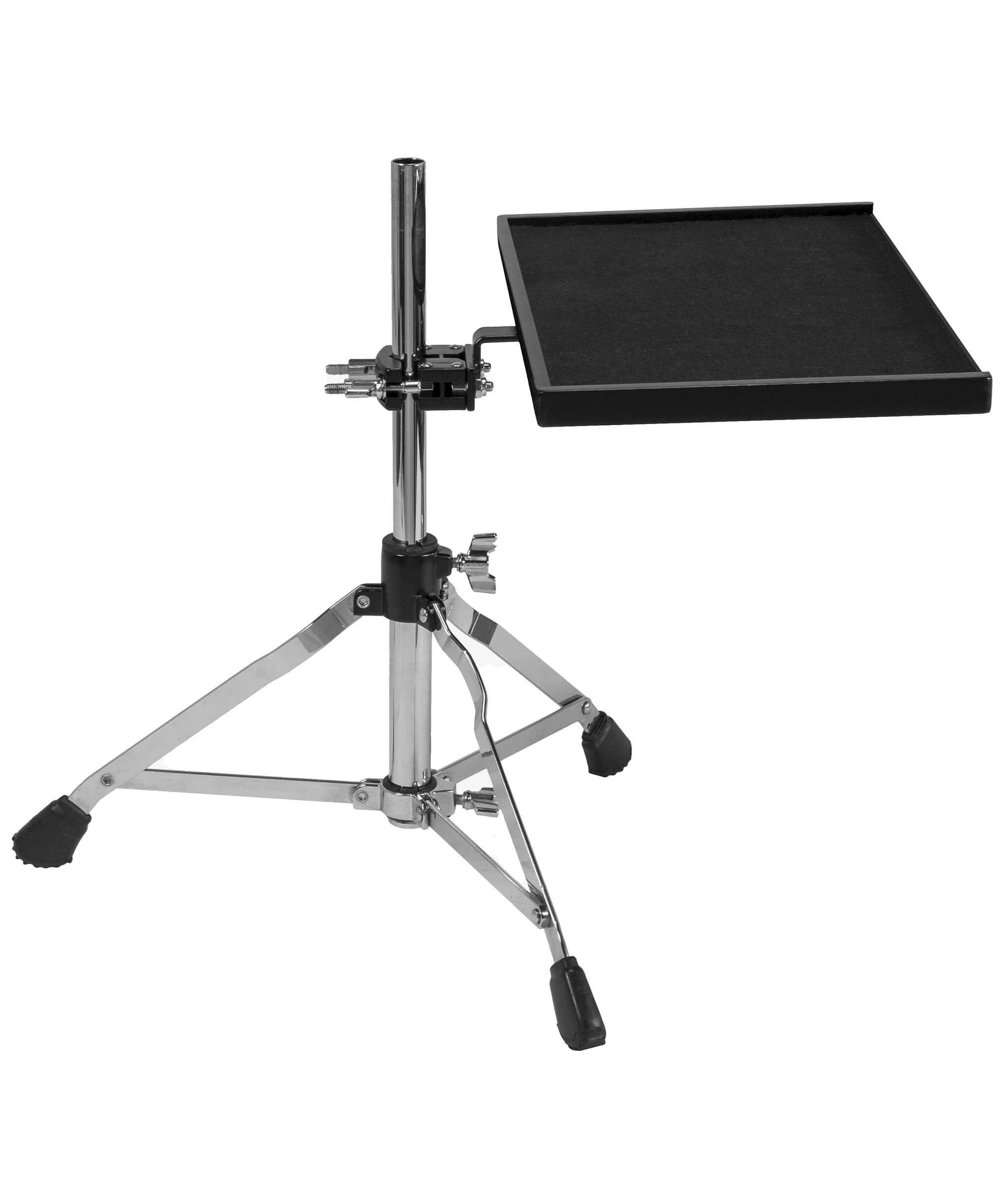 Back. Gibraltar Hardware - 16 x 10 Sidekick Essentials Mountable Wood Tray with Clamp, with Protective Edge, Attaches to Cymbal or Drum Stand.