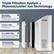Triple Filtration System + Plasmacluster Ion Technology Washable 1 Back Panel Microscreen pre-filter traps dust and other large airborne particles. 1 2 3 Carbon Filter Helps reduce some common household odors. 2 True HEPA Filter Captures 99.97% of particles from the air that passes through the filter from 0.3 microns and larger. DO NOT WASH Plasmacluster Ion Technology Dispersing ions into the room for an active cleaning process.