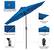 Alt View 12. Sun Ray - 9' Round 8Rib Solar Lighted Umbrella - Royal Blue.