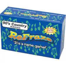 90's Country Edition Great Party Game! ReFrase "It's a name game!"