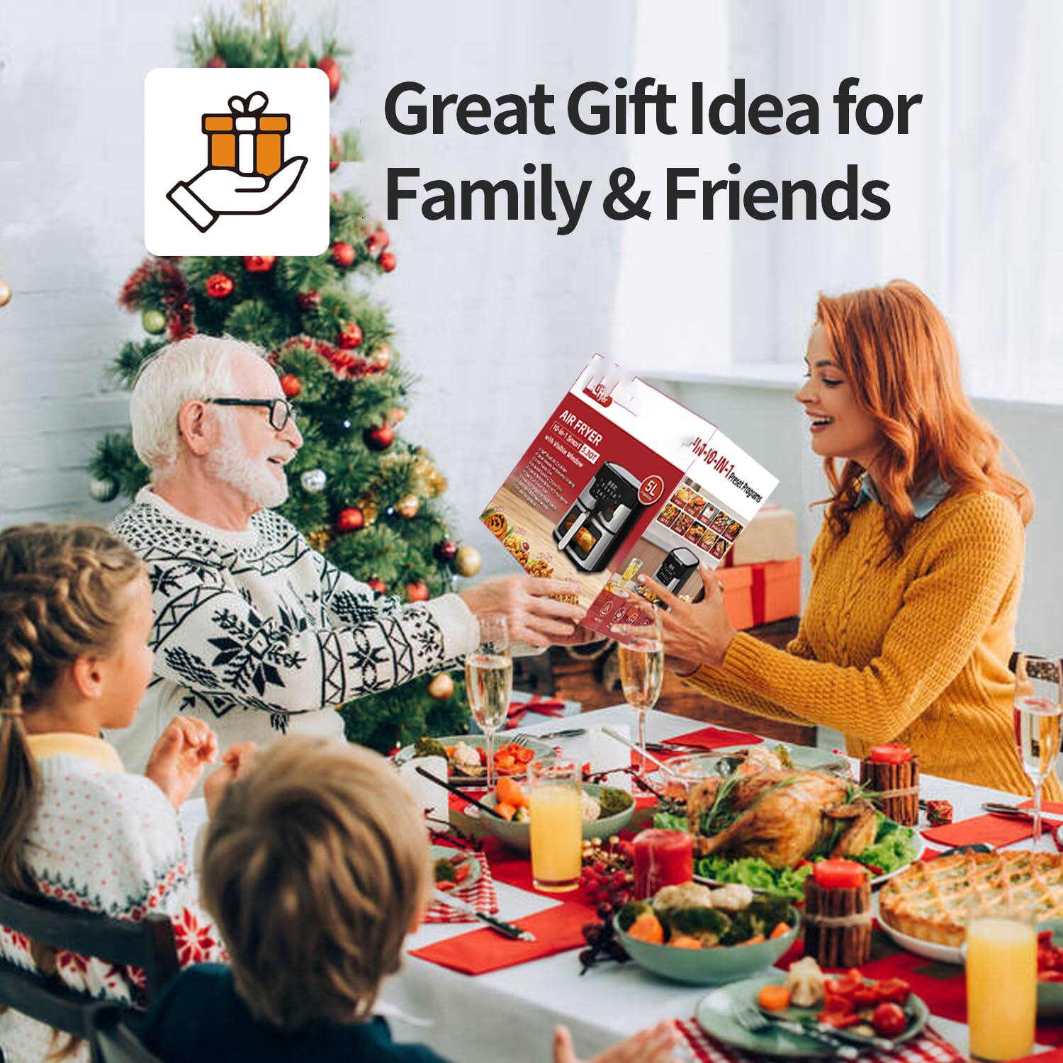 Great Gift Idea for Family & Friends

C AIR FRYER Seer - 5L - 11-18-IN-1