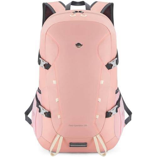 Front. Pacoar Cade - Hiking Backpack Large 35l Travel Backpacks For Men Women Water Resistant Ultra Lightweight Foldable Packable Camping - Pink(35l).