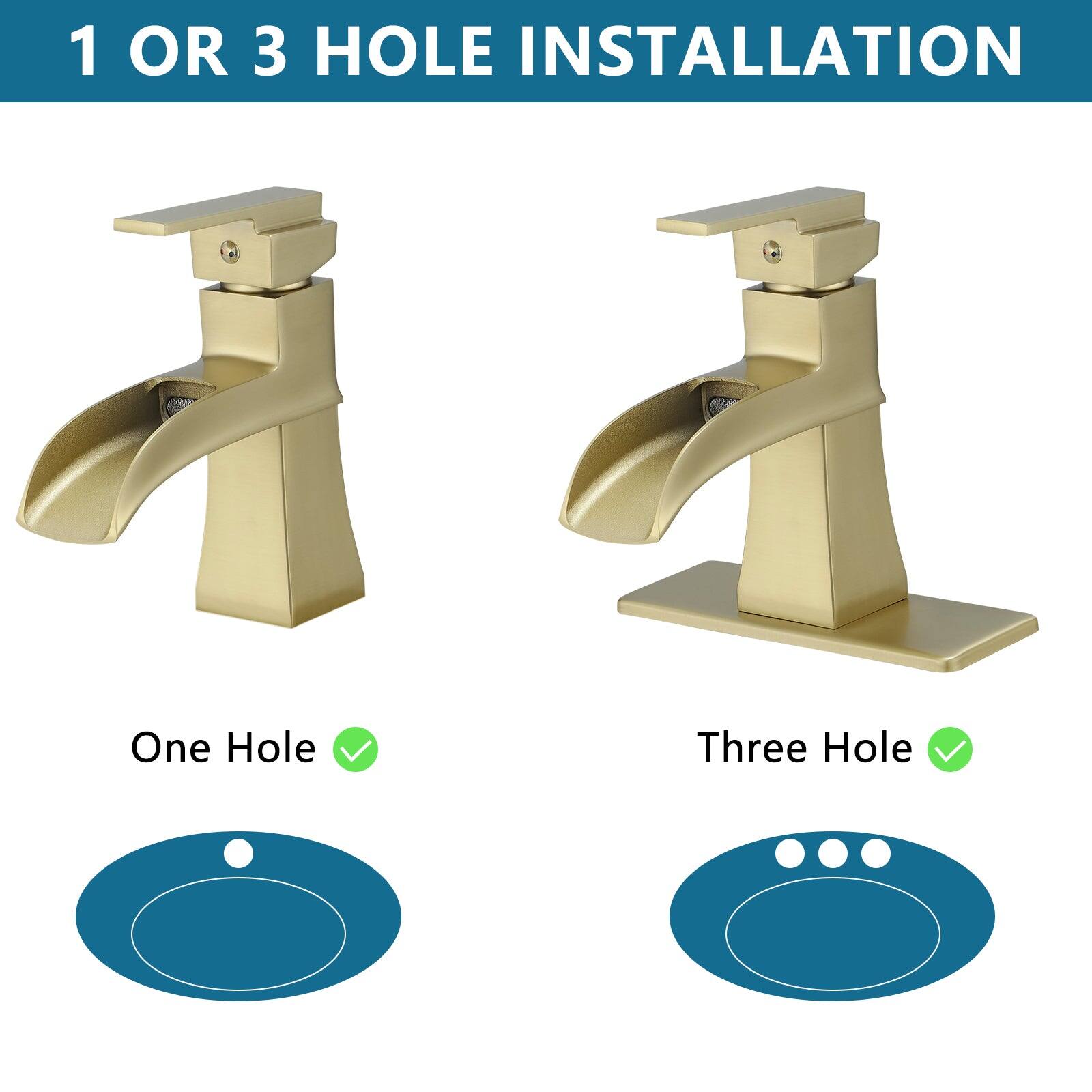 1 OR 3 HOLE INSTALLATION

One Hole ✔️

Three Hole ✔️