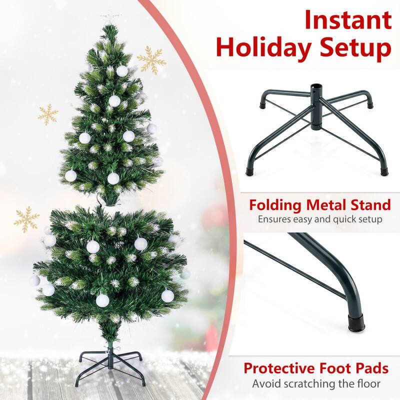 Instant Holiday Setup

Folding Metal Stand
Ensures easy and quick setup

Protective Foot Pads
Avoid scratching the floor