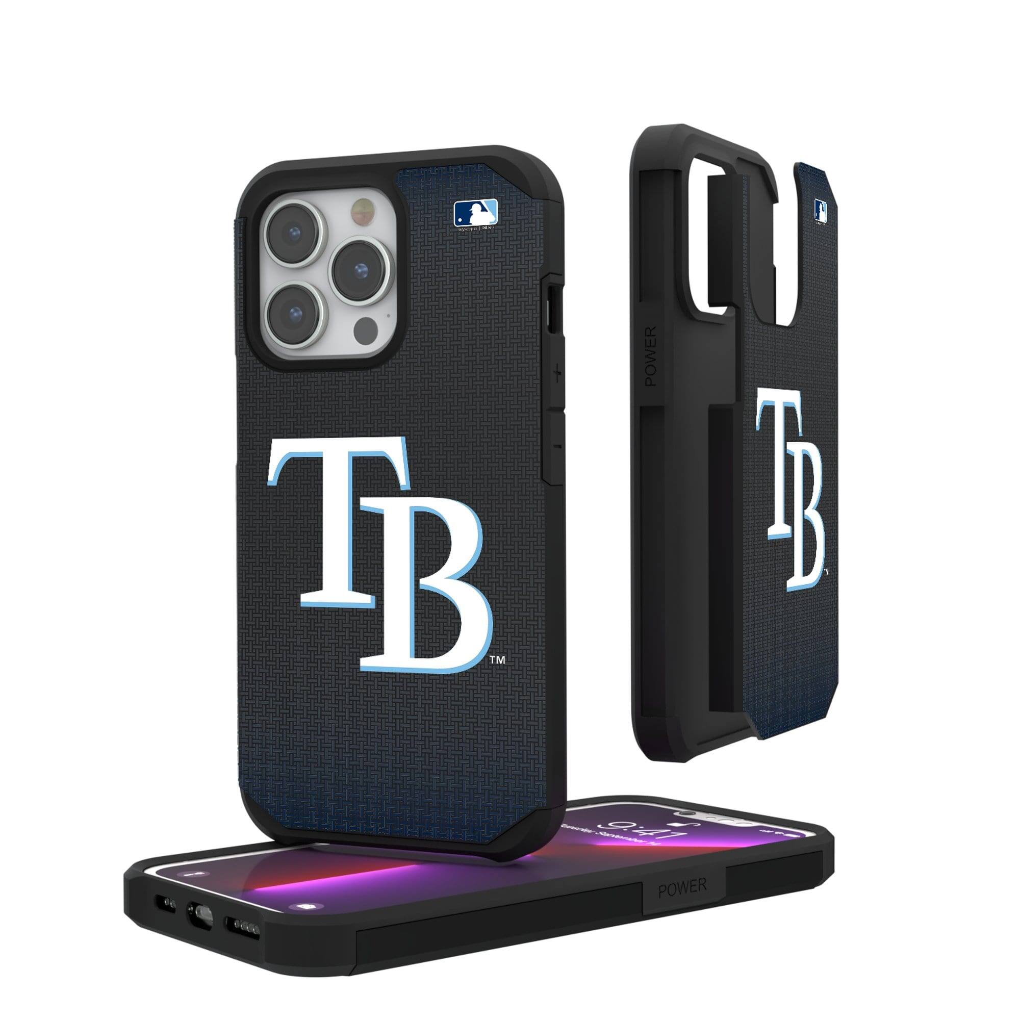 Keyscaper - MLB - Tampa Bay Rays Linen Logo iPhone Rugged Case - 14 Plus - Black price history on PriceWatchPro