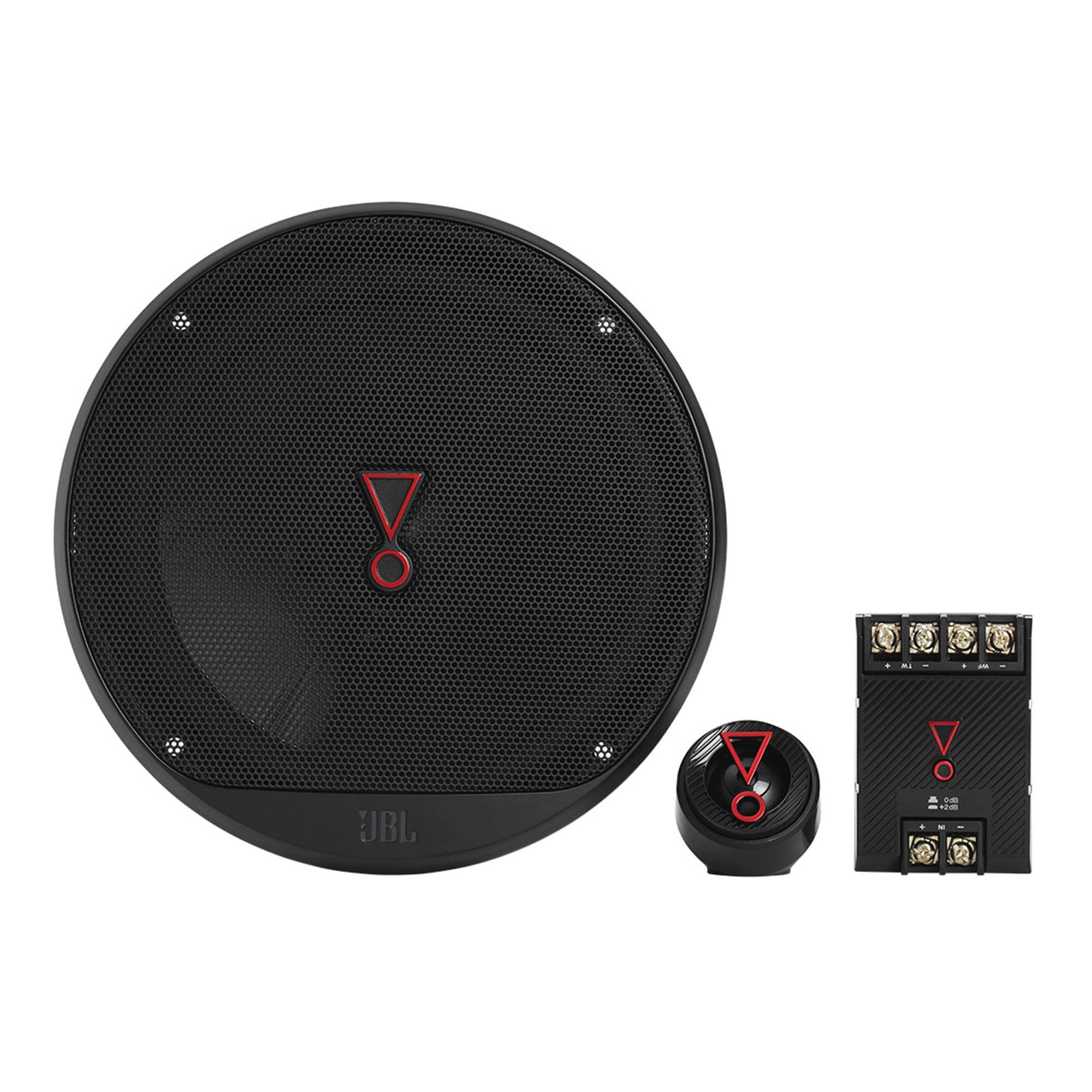 Alt View 10. JBL - JBL Stage3607CAM Stage3 6-1/2" Two-Way Car Audio Component System W/Crossovers - With Grills - Black/Gray.