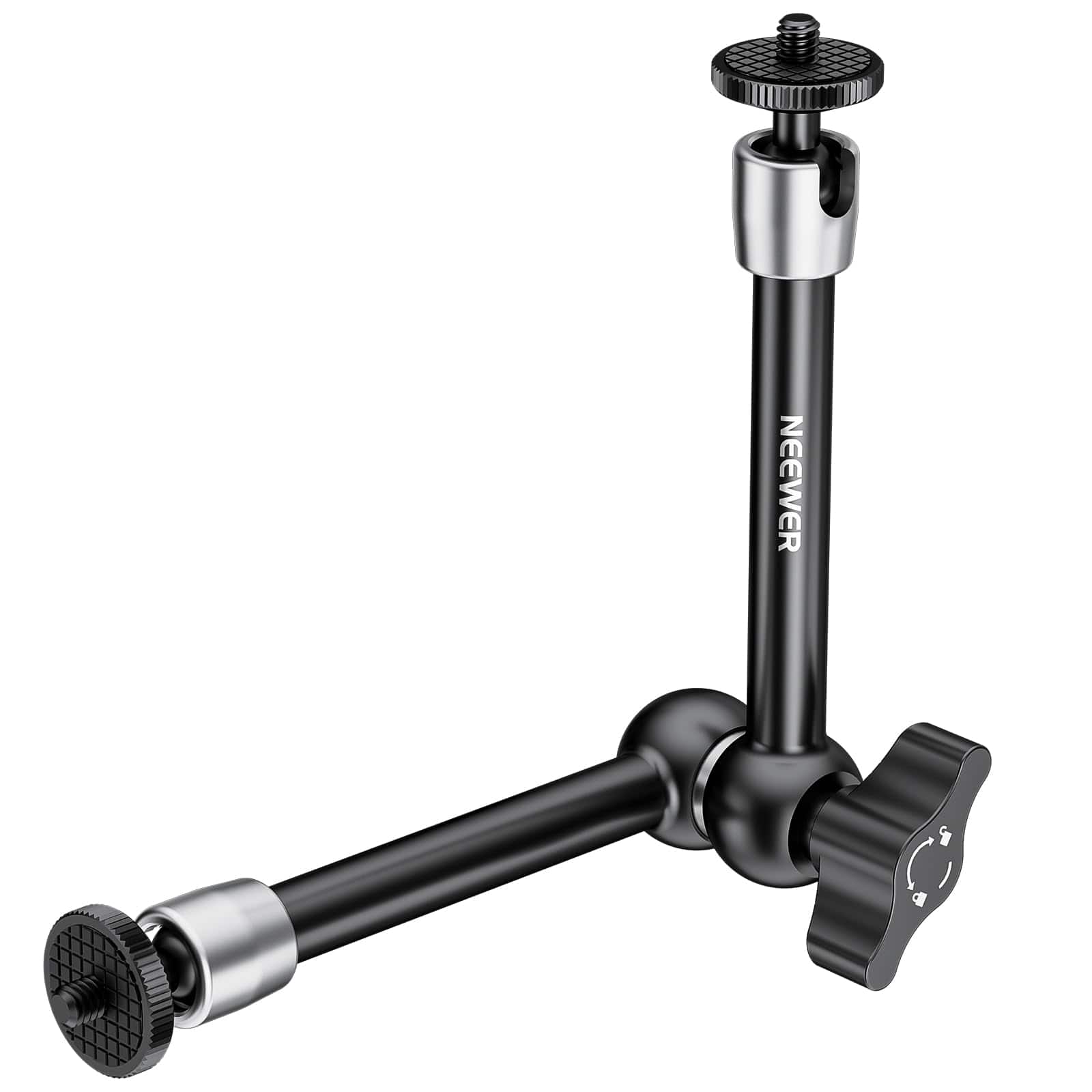 Neewer - 25cm Adjustable Magic Arm for Lights/Mic/Monitor, 4.4lb Load, ST08