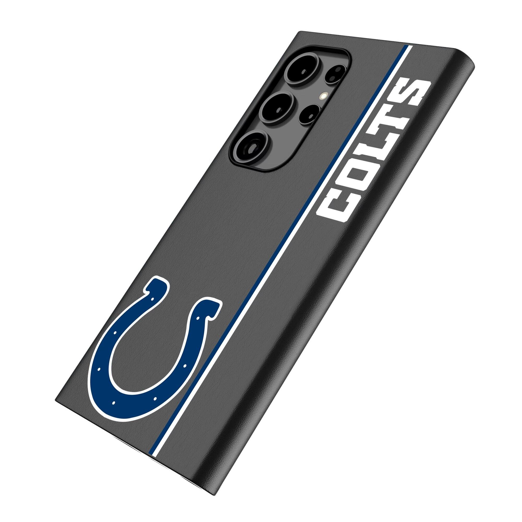 Alt View 1. Keyscaper - Indianapolis Colts Galaxy Magnetic Bump Case - S25 - Black.