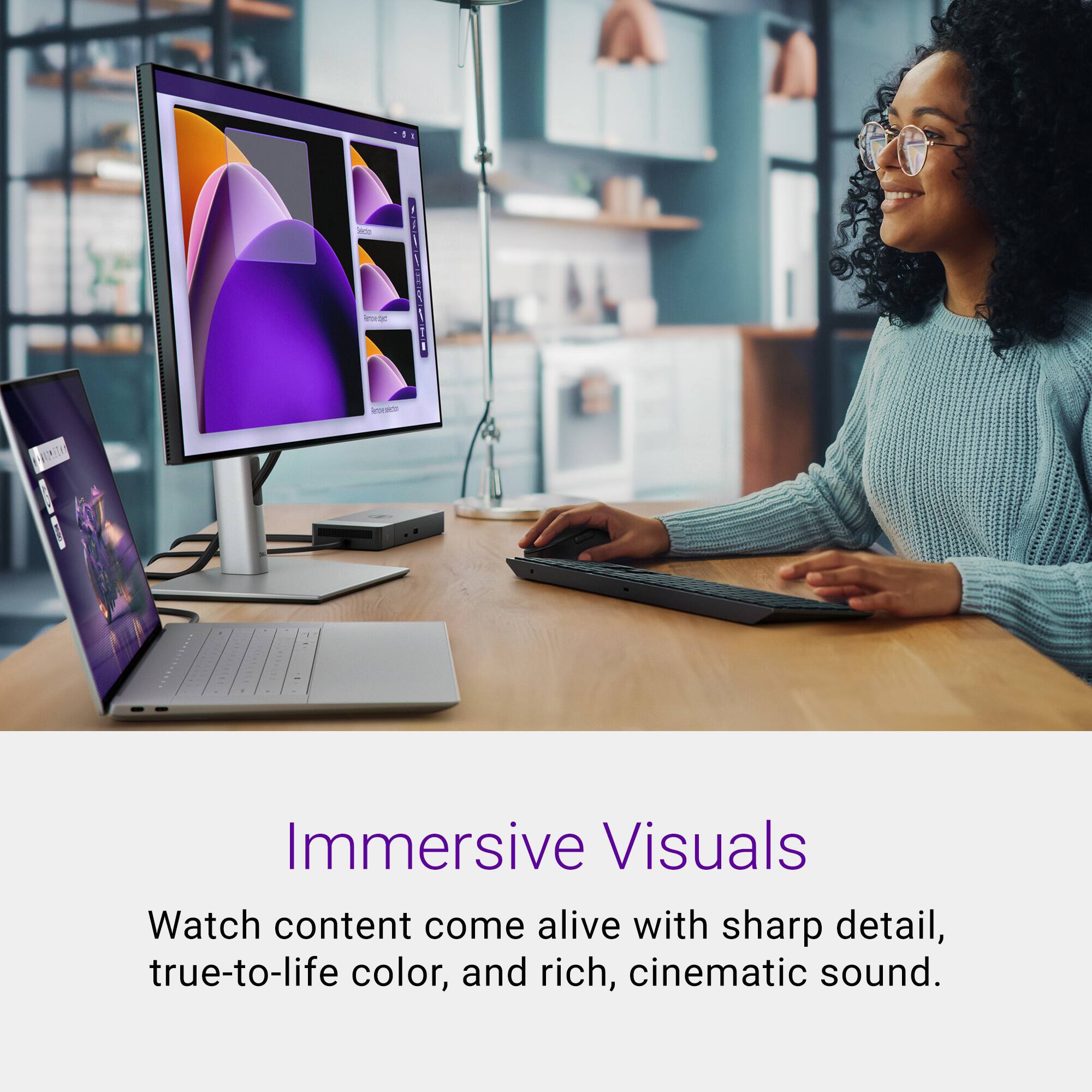 Immersive Visuals
Watch content come alive with sharp detail, true-to-life color, and rich, cinematic sound.