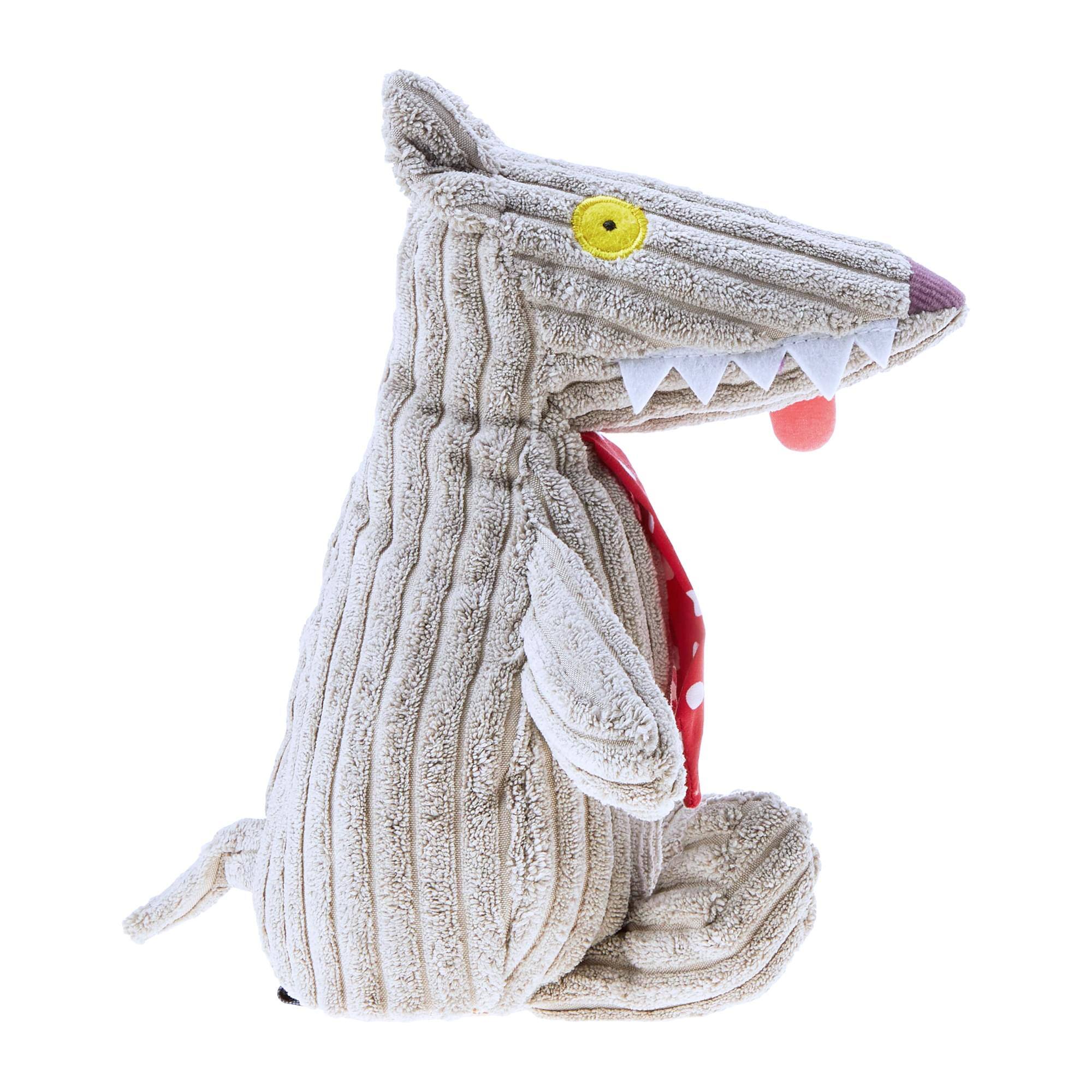 Alt View 10. TriAction Toys - Les Deglingos Big Simply Plush | Bigbos the Wolf - Grey.