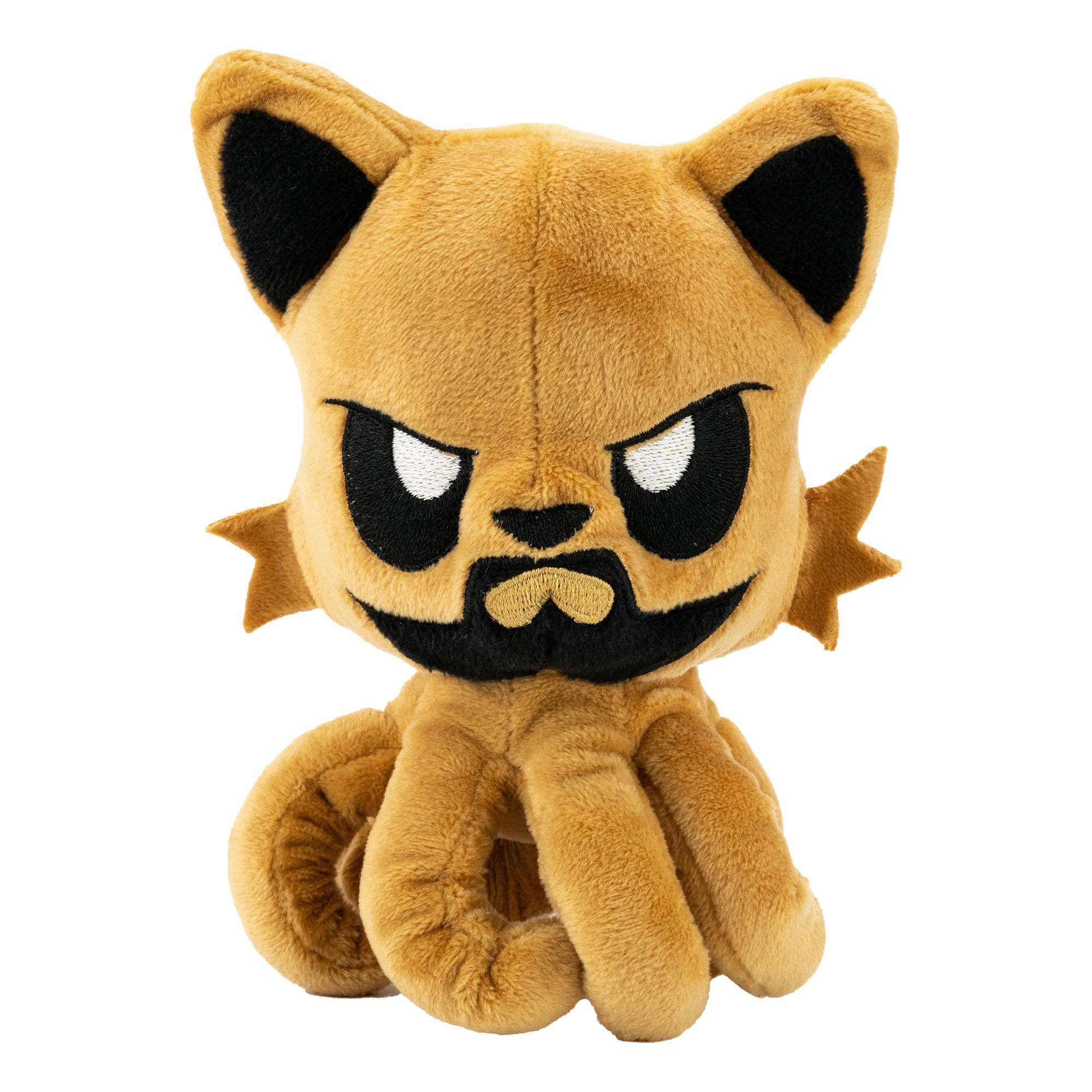 Front. Tentacle Kitty - Tentacle Kitty Campaign Critters Ruffian Little One Plush - Brown.