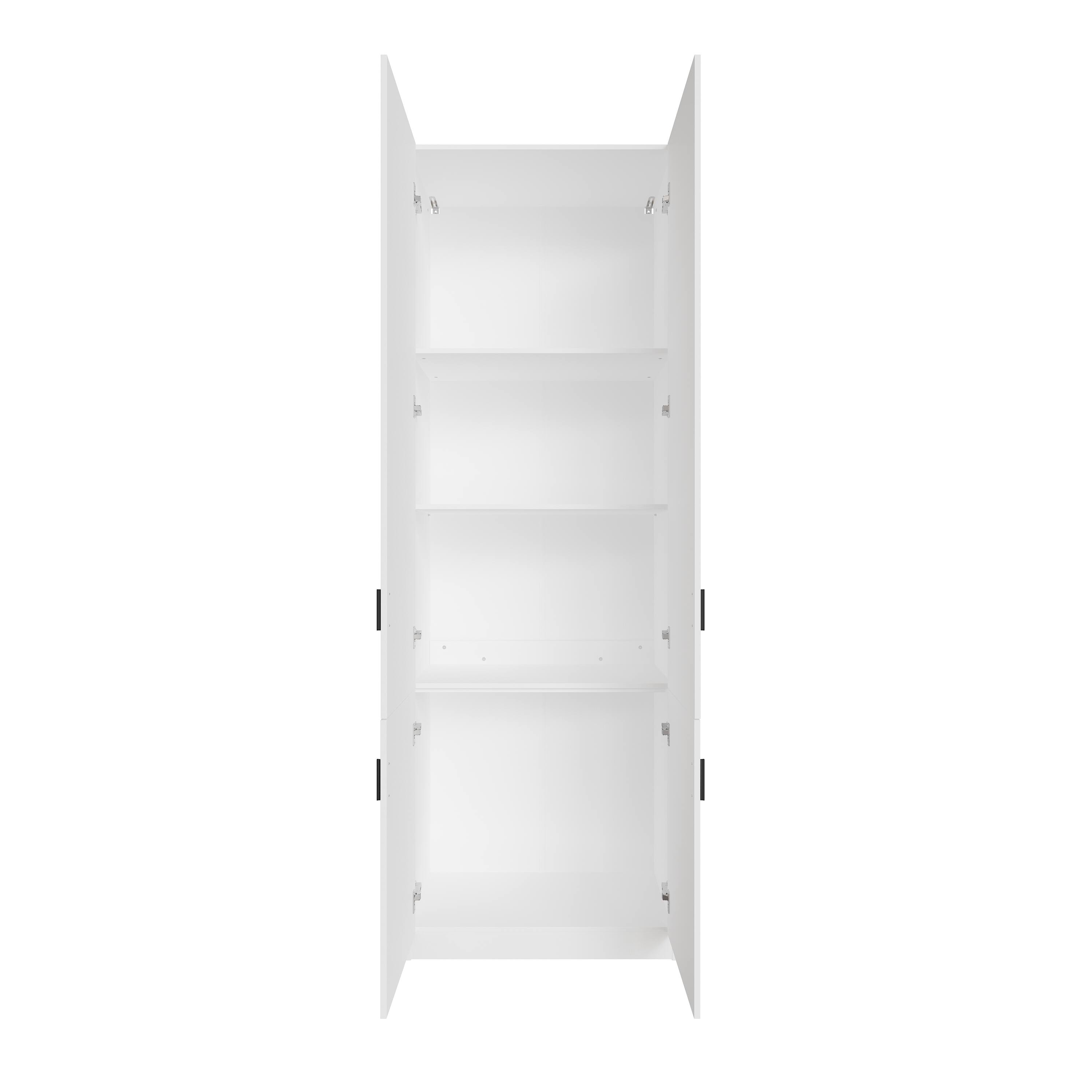 Alt View 4. FUFU & GAGA - Garage Storage Cabinet Tall Utility Organizer for Tools, Kitchen Pantry, Heavy Duty Locker with Shelves - White.