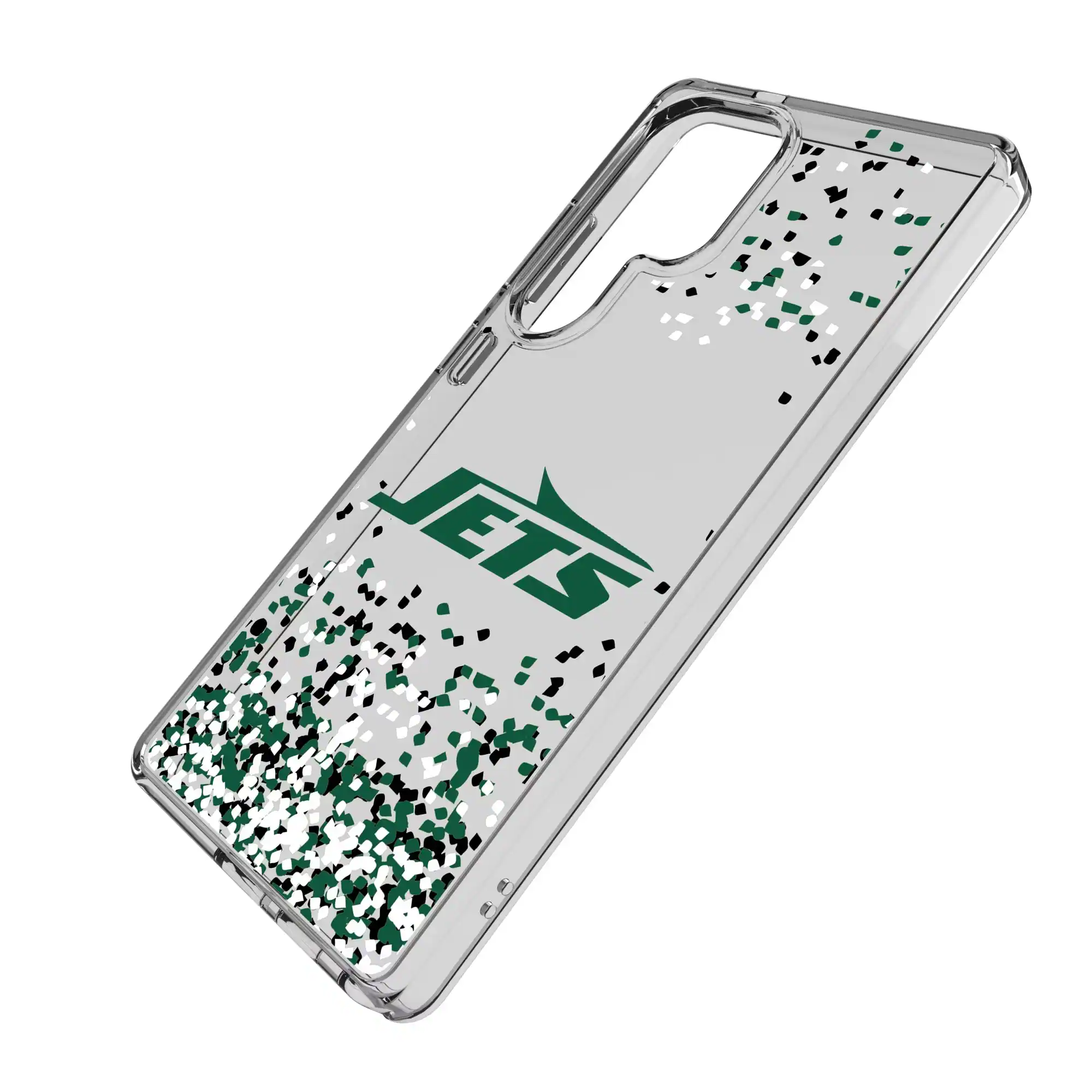 Alt View 1. Keyscaper - Galaxy Clear Case with Confetti Design - S22 - Multicolor.