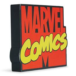 Silver Buffalo - Marvel Comics Logo Die-Cut Wooden Wall Art Sign | 7 x 8 Inches - Red