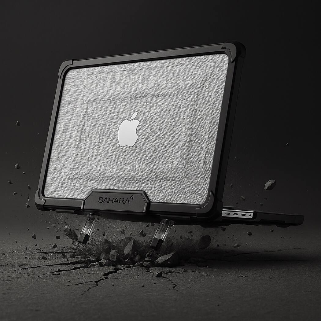 Alt View 17. SaharaCase - Raider ProArmor Case for Apple MacBook Pro 16'' M4 (2024) and M3 (2023) Laptops - Scorpion Black.