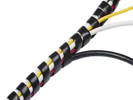 D-Line - Cable Tidy Wrap, 0.25" - 2" Diameter X 98" Long, CTW25B - Black