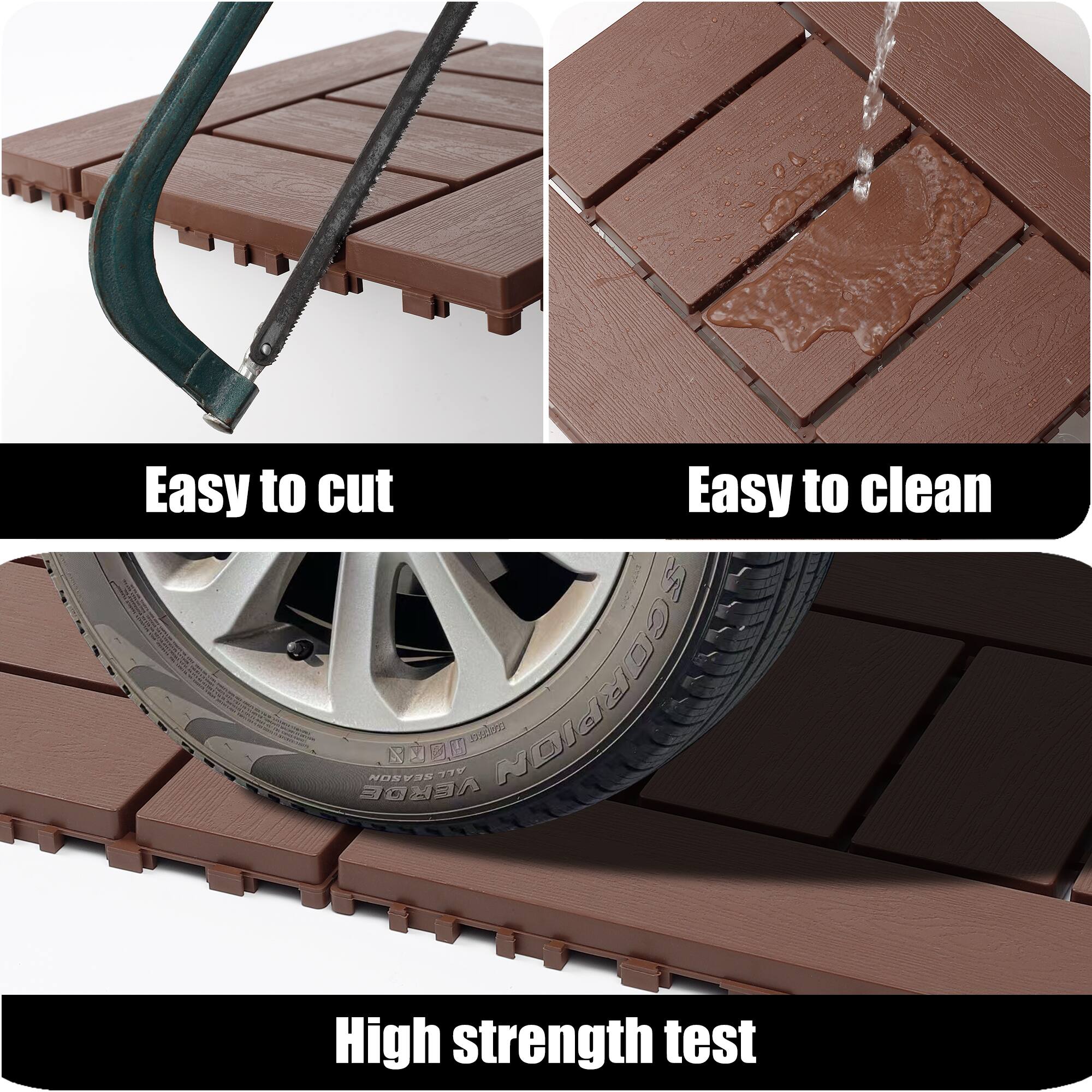 Easy to cut  
Easy to clean  
High strength test