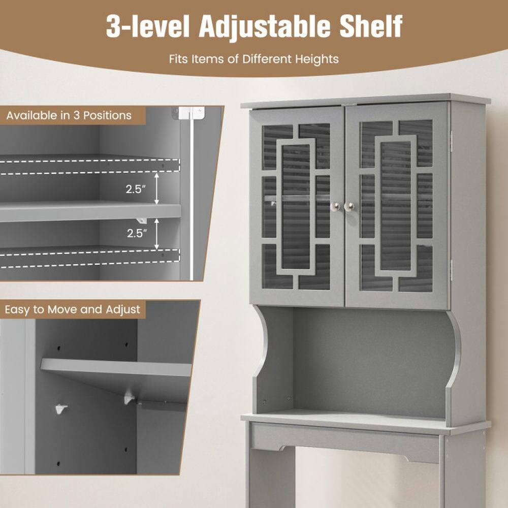 3-level Adjustable Shelf  
Fits Items of Different Heights  

Available in 3 Positions  
2.5"  
2.5"  

Easy to Move and Adjust