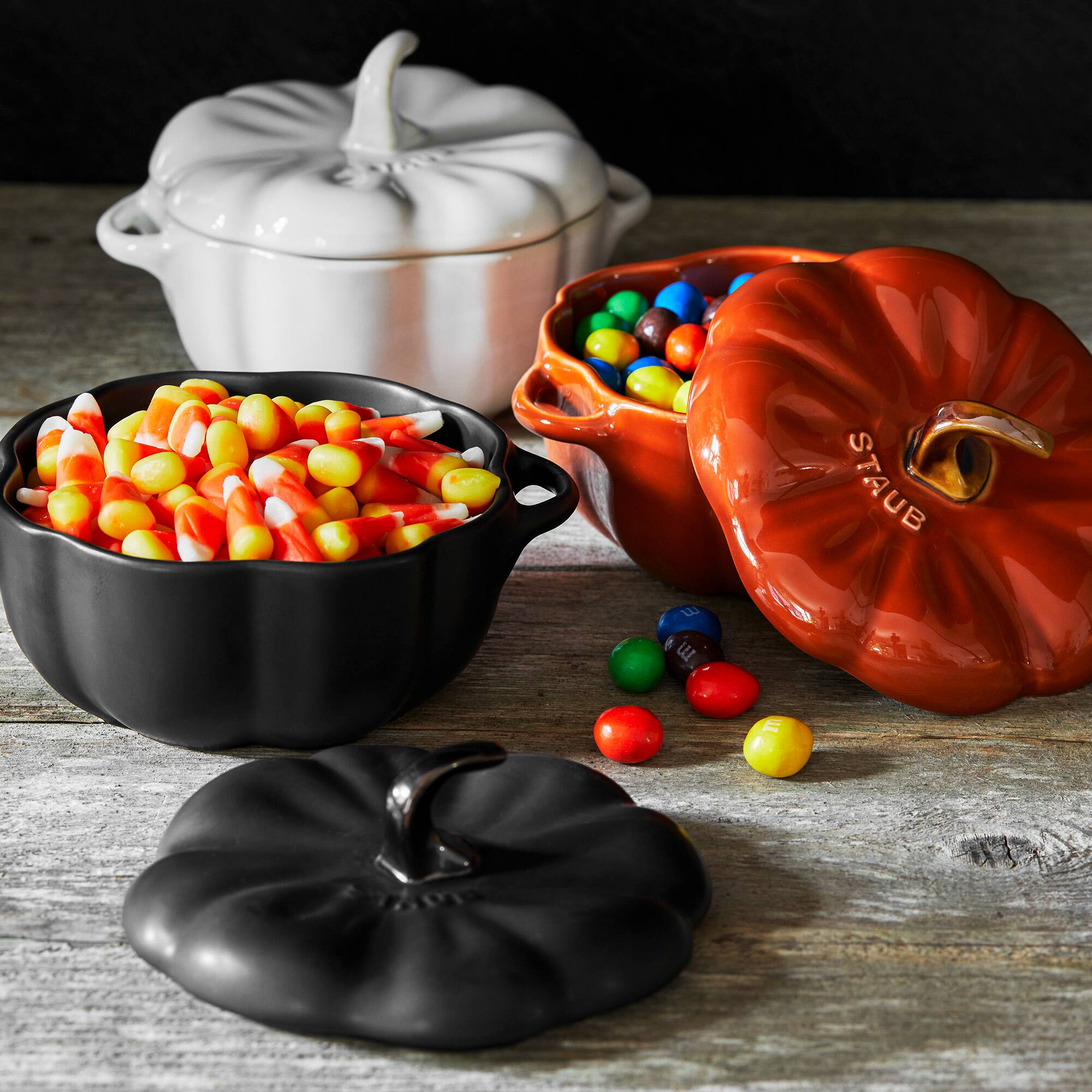 Alt View 7. Staub - Staub Ceramic 16-oz Petite Pumpkin Cocotte - Burnt Orange - Burnt Orange.