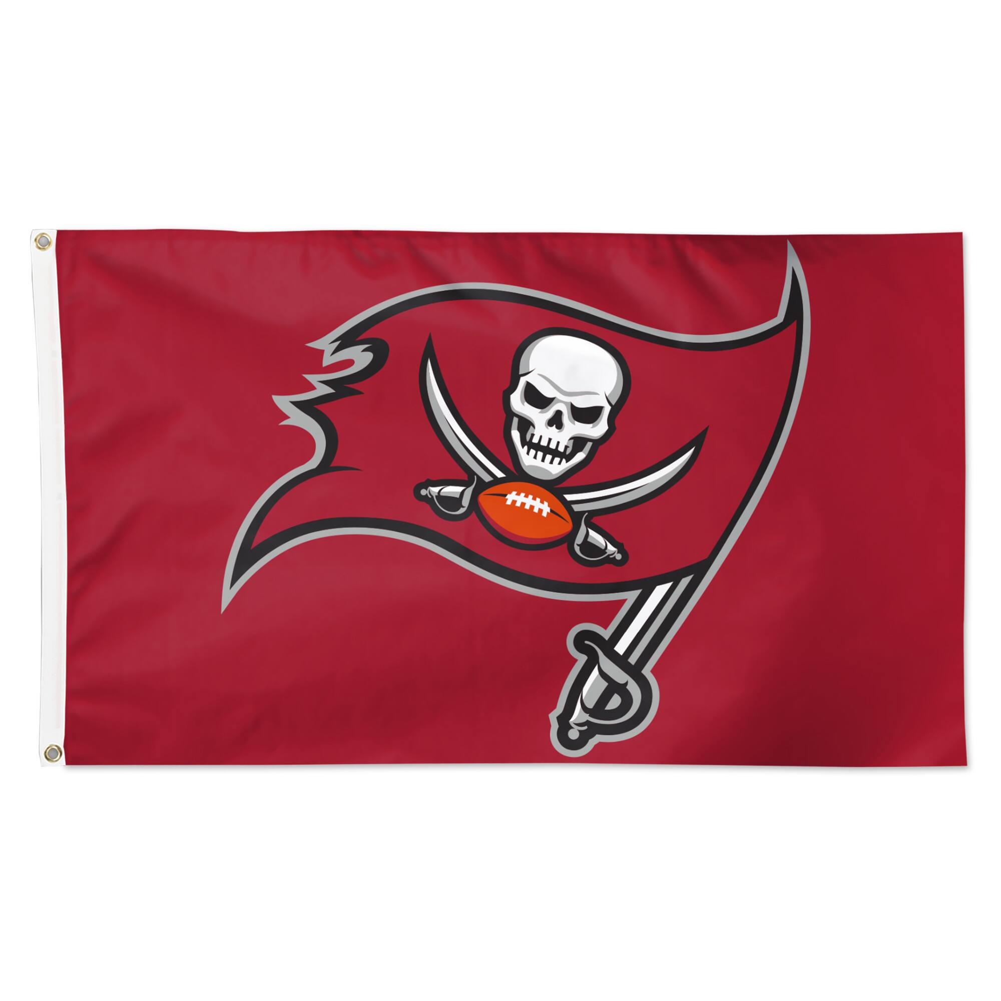 Front. WinCraft - Tampa Bay Buccaneers 3' x 5' Primary Logo Single-Sided Flag - Multicolor.