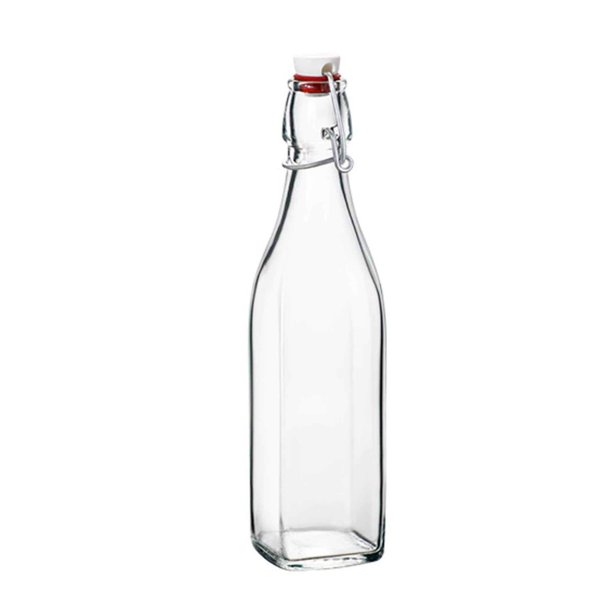 Bormioli Rocco - Swing-Top Glass Bottle 33.75 oz, Airtight Leakproof Reusable - Clear