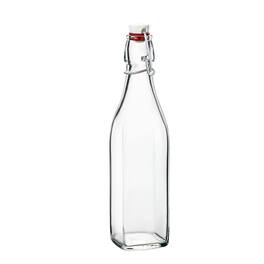 Bormioli Rocco - Swing-Top Glass Bottle 33.75 oz, Airtight Leakproof Reusable - Clear